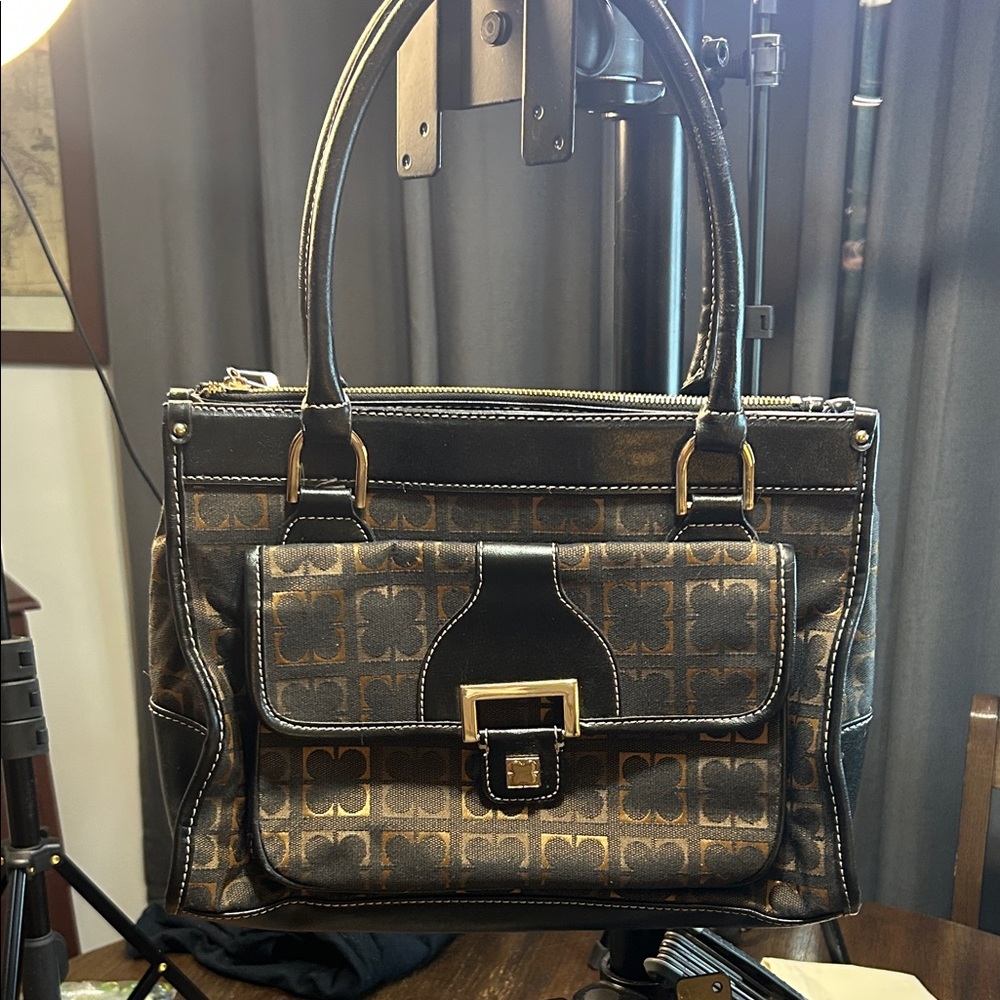 Chic Black and Brown Satchel